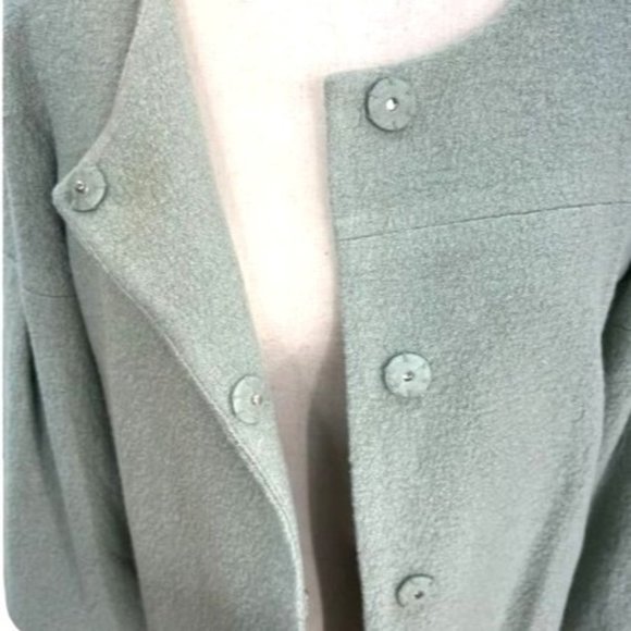 NWT Focus 2000 Wool Jacket w/ Bell Sleeves - Mint Green | 6 - Picture 4 of 9